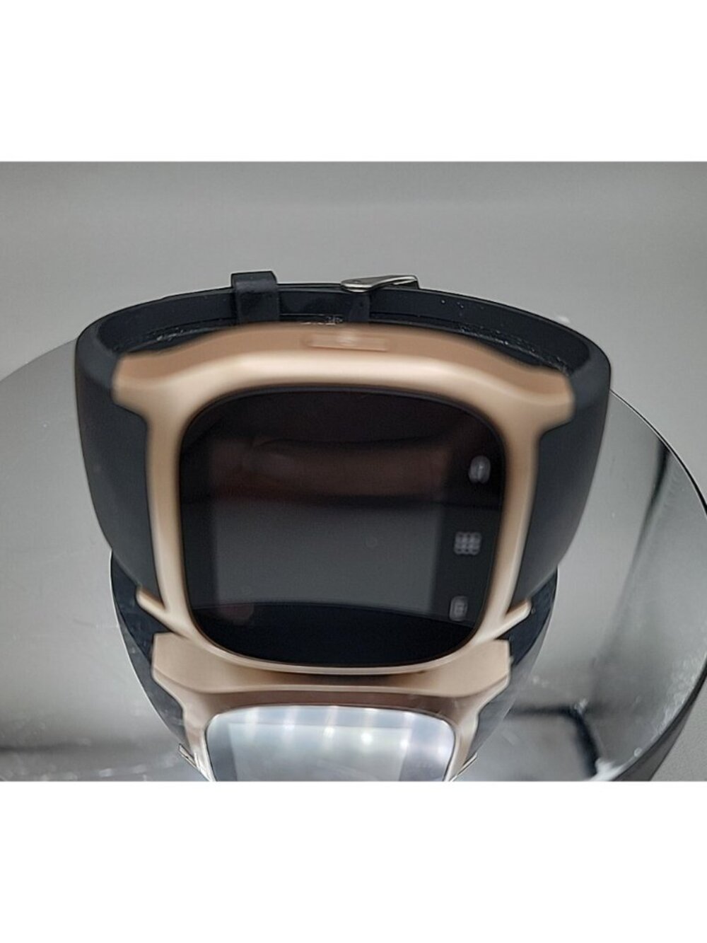 iTOUCH Classic Smartwatch Gold Case Black Silicone Band Model 3360 Tested Works - Picture 9 of 16